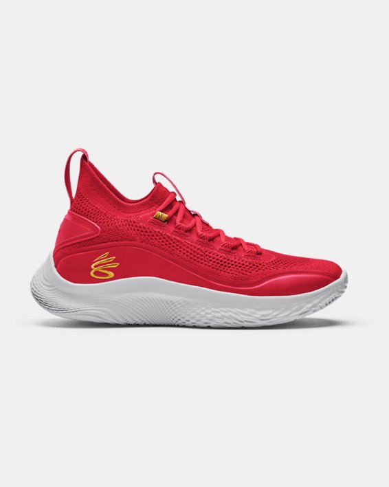 Curry Flow 8 Basketball Shoes in Red image number 0